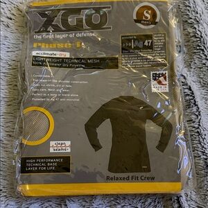 NWT XGO Men's Lightweight Technical Mesh Relaxed Fit Crew Size small